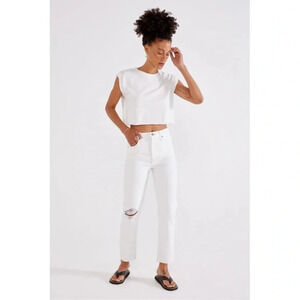 ETICA JEANS NWT FINN SLIM HIGH WAIST STRAIGHT ANKLE SIZE 27
